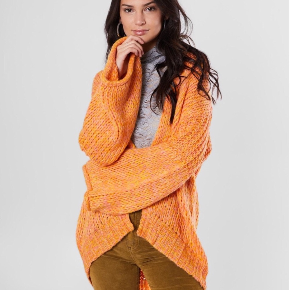 Free People Home Town Slouchy Cardigan Sweater - Picture 5 of 16